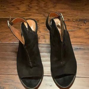 Frye black mule/clog, sz 6.5